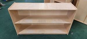 lot 13959 image: (2) Kaplan Wooden Shelves