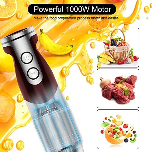 MegaWise Pro Titanium Reinforced 3-in-1 Immersion Hand Blender