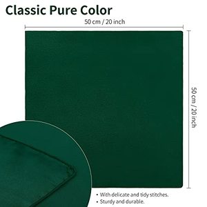 lot 3782 image: ANECO Square Satin Napkin Bright Silk Table Napkin Soft Smooth Fabric Table Napkin for Wedding Banquet Party Decoration, Forest Green, 20 x 20 Inch