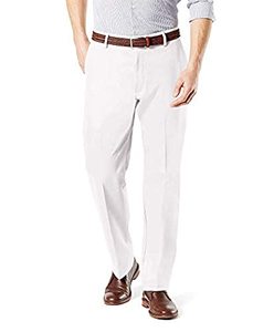 lot 3785 image: Dockers Mens Classic Fit Signature Khaki Lux Cotton Stretch Pants, paper white, 38W x 29L