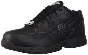 lot 3799 image: Skechers for Work Mens Felton Shoe, Black, 9.5W US
