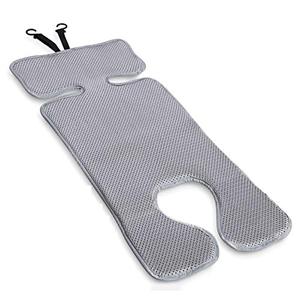 lot 4449 image: Lebogner 3D Air Mesh Cool Baby Seat Liner for Strollers, Car Seats, Jogger, Bouncer and More, Thick Cushion Seat Pad Protector, Supports Newborns, Infants, and Toddlers, Installs Quick and Easy, Grey