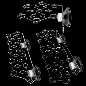 lot 4451 image: Aquarium Choice Coral frag Rack Holder Coral Plug Holder Reef Holder for frag Rack with Suction Cup(Small Medium Big)