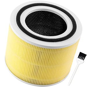lot 4466 image: Fetechmate 1 Pack Core 300-RF-PA Replacement Filter 3-in-1 True HEPA Activated Carbon Filtration Replace 300-RF-TX 300-RF Compatible with Le-voit Core 300&300s with a Clean Brush