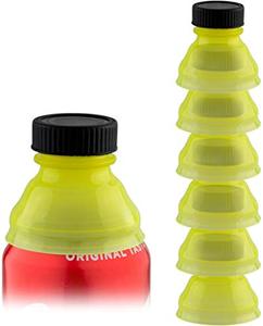 lot 4511 image: Yellow Soda Can Lids (6 Pack)  Superior Can Covers For Soda, Beer, Energy Drinks, Juice, Seltzer  Must-Have Picnic Accessories & Beach Gadgets  BPA-Free Reusable Fizz Lids  By Smart House