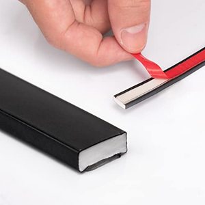 lot 4555 image: Art3dwallpanels 30 Ft Black Peel and Stick Trim for Backsplash Tile Edge, Self-Adhesive Flexible Trimming for Corner Decor