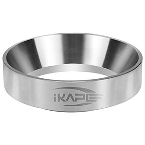 lot 4578 image: IKAPE Coffee Products, 53mm Espresso Dosing Funnel, Stainless Steel Coffee Dosing Ring Compatible with Breville 54mm Portafilter