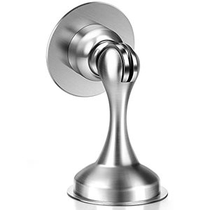 lot 4584 image: Door Stopper,Magnetic Door Stop,EUHOME 1 Pack Stainless Steel 201 Door Catch Holder,Magnetic Door Stopper,No Drill Doorstop with 3m Self Adhesive Tape,Screws for Wall & Floor Mount,Hold Door Open