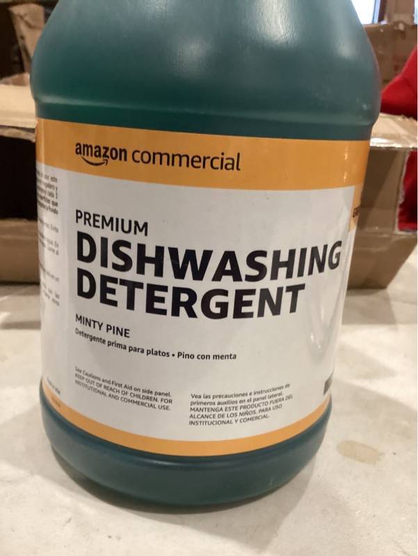 lot 54514 image: Amazon commercial premium dishwashing detergent Mindy pine 1 gallon