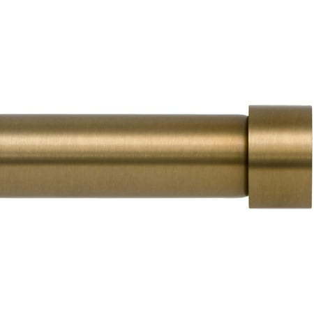 lot 54262 image: Ivilon Drapery Window Curtain Rod - End Cap Style Design 1 Inch Pole. 48 to 86 Inch Color Warm Gold 48 to 86 in.