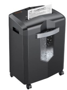 lot 54606 image: Bonsaii 16-Sheet Paper Shredder for Office, 40-Minute Home Office Heavy Duty Shredder, Crosscut Shredders for CD, Credit Card, Mails, Staple, Clip, with 4 Casters & 5.3 Gal Pullout Basket (C267-A) Visit the bonsaii Store