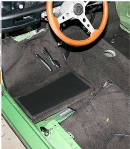 lot 54629 image: Car Replacement Underfelt Carpet Upholstery Auto Floor Trunk 78inch Wideth (12ft x 7ft, Black)