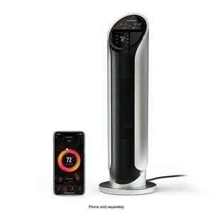 lot 54630 image: Atomi Smart - Smart WiFi Ceramic Tower Heater (3rd Gen.) - Black (Retail $124.99)