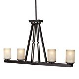 lot 5008 image: Hampton Bay Alta Loma 4-Light 72-34 in. Dark Ridge Bronze Island Light