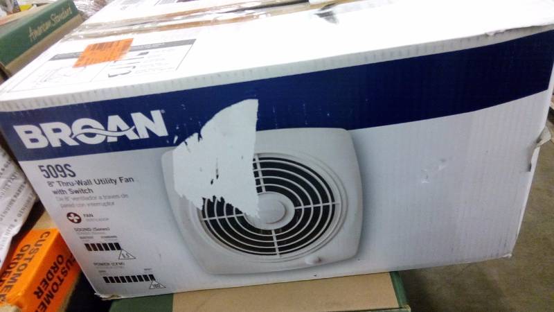 lot 5015 image: broan 8 thru-wall utility fan w switch
