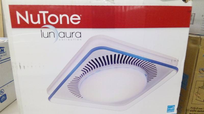 lot 5016 image: NuTone QTNLEDB LunAura Square Design Light