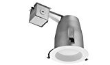 lot 5061 image: 2 - 3 in. Matte White Recessed Baffle Integrated LED Lighting Kit
