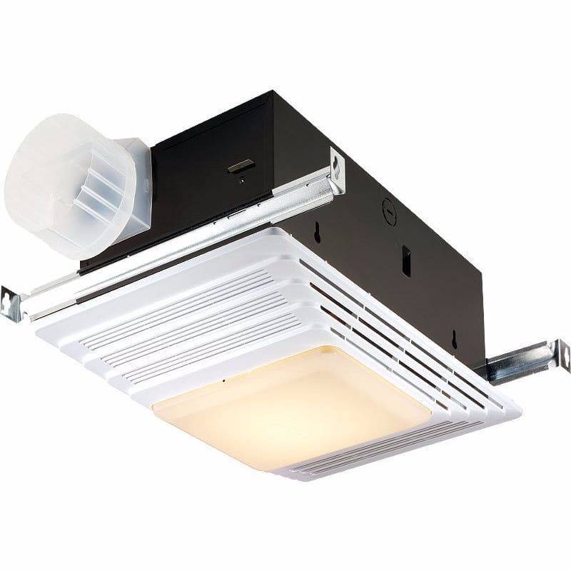 lot 5084 image: Broan Model 659 HeaterFanLight, 50 CFM 2.5 Sones, White Grille