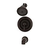 lot 5114 image: American Standard Marquette Tub & Shower Faucet - Estate Bronze 7761EB