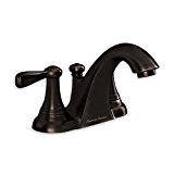 lot 5117 image: Marquette 4 in. 2-Handle Low Arc Bathroom Faucet in Estate Bronze