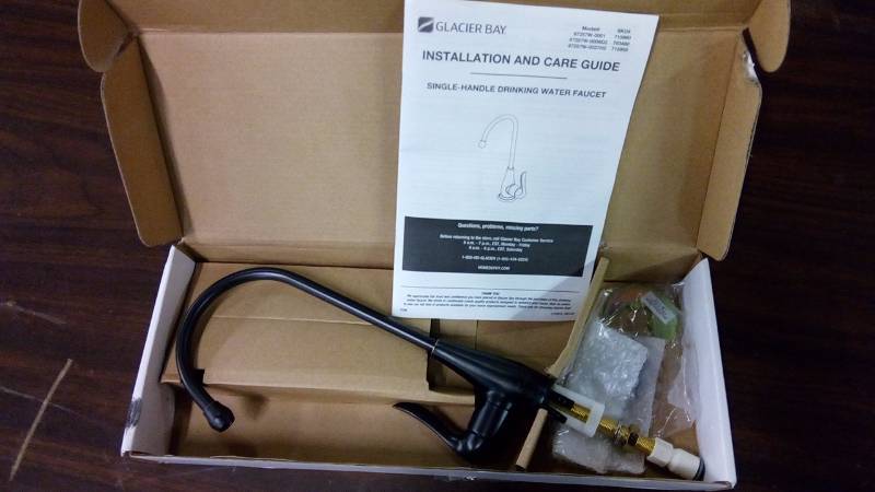 lot 5127 image: 1-Handle Replacement Filtration Faucet in Mediterranean Bronze
