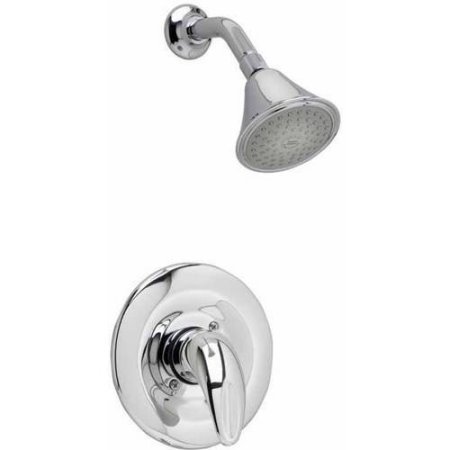 lot 5146 image: American Standard T385501.002 Reliant 3 Shower Only Trim Kit with Easy Clean Showerhead, Shower Arm and Flange, Polished Chrome
