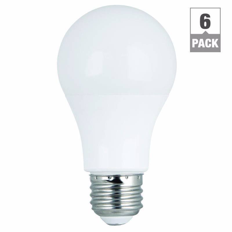lot 5173 image: (3) Feit Electric 60 Watt Replacement A19 LED Light Bulbs 6-Pack