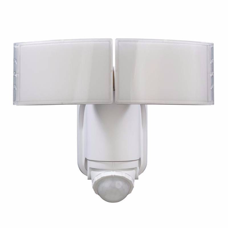 lot 5205 image: Defiant 180 White Solar Powered Motion Led Security Light With Battery Backup