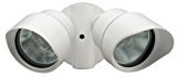 lot 6841 image: Lithonia OFTR 200Q 120 LP WH M12 Designer Adjustable Twin Head Flood Light Quartz Halogen, White