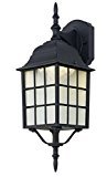 lot 6863 image: Outdoor Black LED Wall Lantern