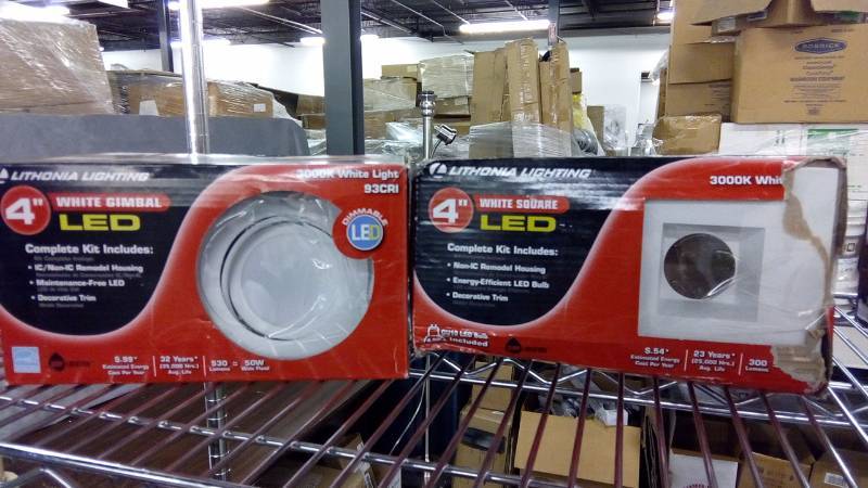 lot 6869 image: 2 lithonia lighting led lights