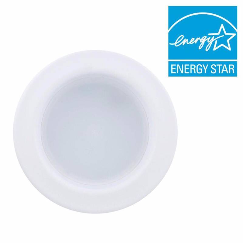 lot 6874 image: (3) Philips Lightbulbs 50W Equivalent Daylight 4 in. Retrofit Trim Recessed Downlight Dimmable LED Flood Light Bulb (E) 800020