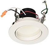 lot 6926 image: Halo Recessed RA406930WH 4-Inch LED Adjustable Gimbal