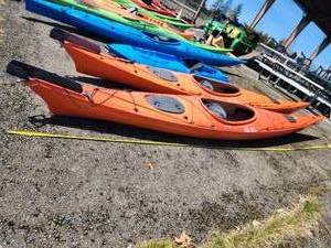 lot 2715 image: 15ft Orange Old Town Nantucket Kayak