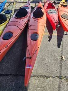 lot 2731 image: 15ft Orange Old Town Nantucket Kayak