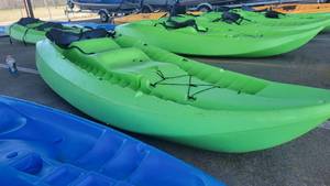 lot 2683 image: 10ft Lifetime Manta Lime Green Kayak