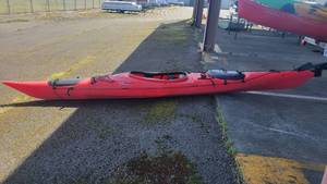 lot 2695 image: 15ft Red Prijon Couryak Kayak