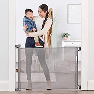 lot 1262 image: Regalo Retractable Baby Gate Expands up to 50 Wide Includes Wall Mounts