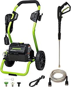 lot 6544 image: Greenworks 2000 Max PSI  1.1 GPM (13 Amp) Electric Pressure Washer (Green Frame) (B097R1MCMX)