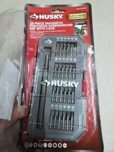 lot 2323 image: Husky 25-piece Magnetic Precision Screwdriver Tool Set with Case