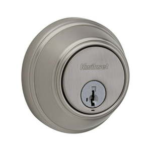 lot 5840 image: Kwikset 816 Key Control Single Cylinder Deadbolt featuring SmartKey in Satin Nickel