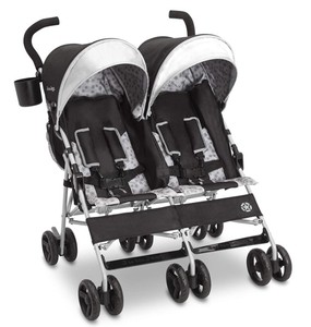 lot 2359 image: Jeep Scout Double Stroller, Charcoal Galaxy