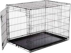 lot 5862 image: Collapsible Metal Dog Crate 28 x 42