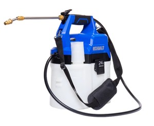 lot 1217 image: Kobalt 24V Max 2 Gallon a Cordless Chemical Sprayer Kit Tool Only No Battery