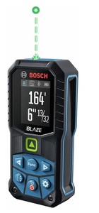 lot 2347 image: Bosch BLAZE 165 ft. Green Laser Distance Measuring Tool Bluetooth, Haptic Feedback,Measurement Rounding Retail $179.00