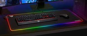 lot 1285 image: VicTsing RGB Gaming Mousepad Black 31x16