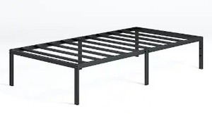 lot 1294 image: Zinus Yelena 14 Inch Classic Metal Platform Bed Frame With Steel Slat Support Twin