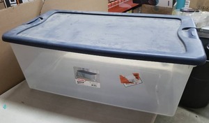 lot 2393 image: Sterilite 106Qt. Plastic Storage Container