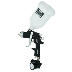 lot 3468 image: Husky Gravity Feed Composite HVLP Spray Gun Mini Kit Sprayer Painting Tool Touch