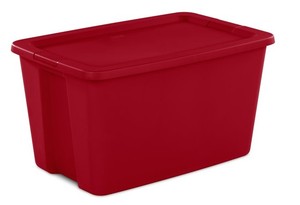 lot 2388 image: 221336 Sterilite Tote- 30 Gallon- Red (5-pack) Storage&nbsp